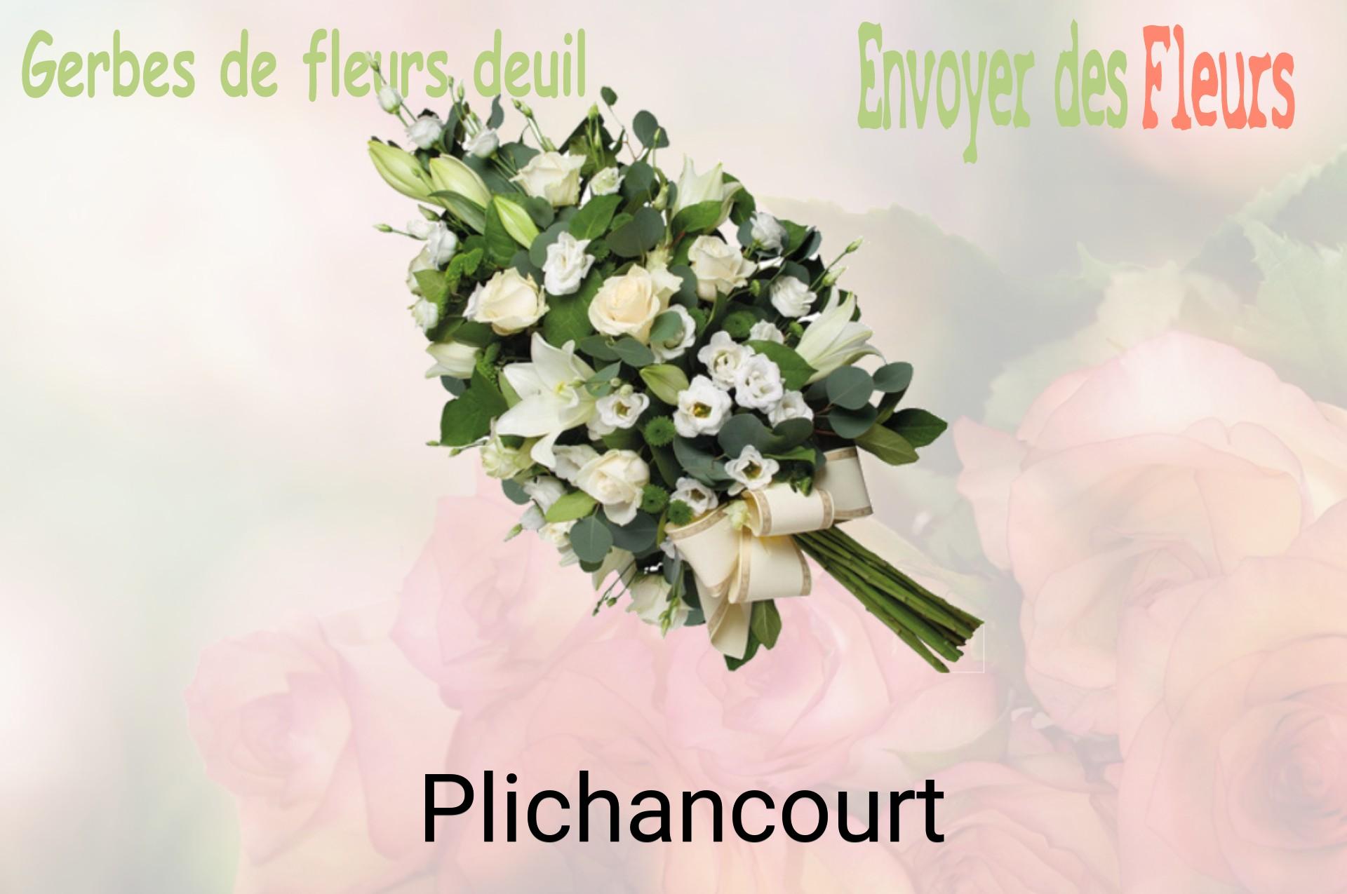 Gerbe de fleurs de deuil livrée à Plichancourt